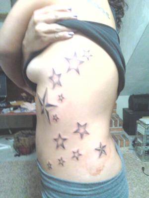 star tattoos for stomach star tattoos for stomach