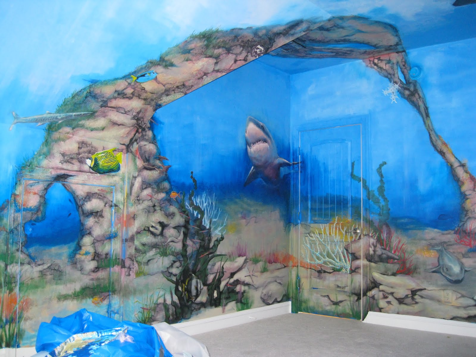 4.JPG (1600×1200) Ocean mural, Mural, Painting