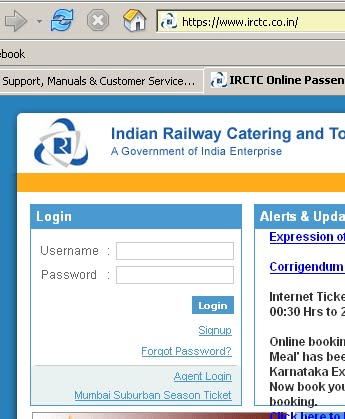 Indian+railways+login+page