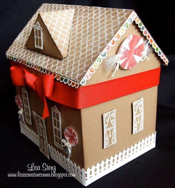 Lisa’s Creative Corner Gingerbread House Gift Box