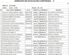 LISTA DEL 5-A ED-COMP