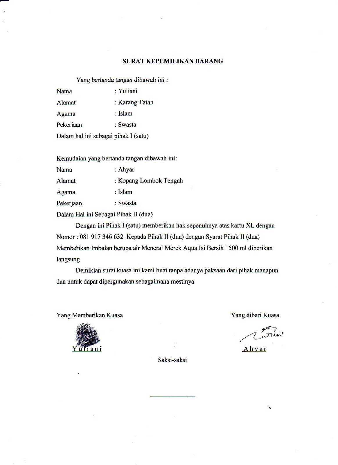 Surat Kuasa Umum Pdf Peatix