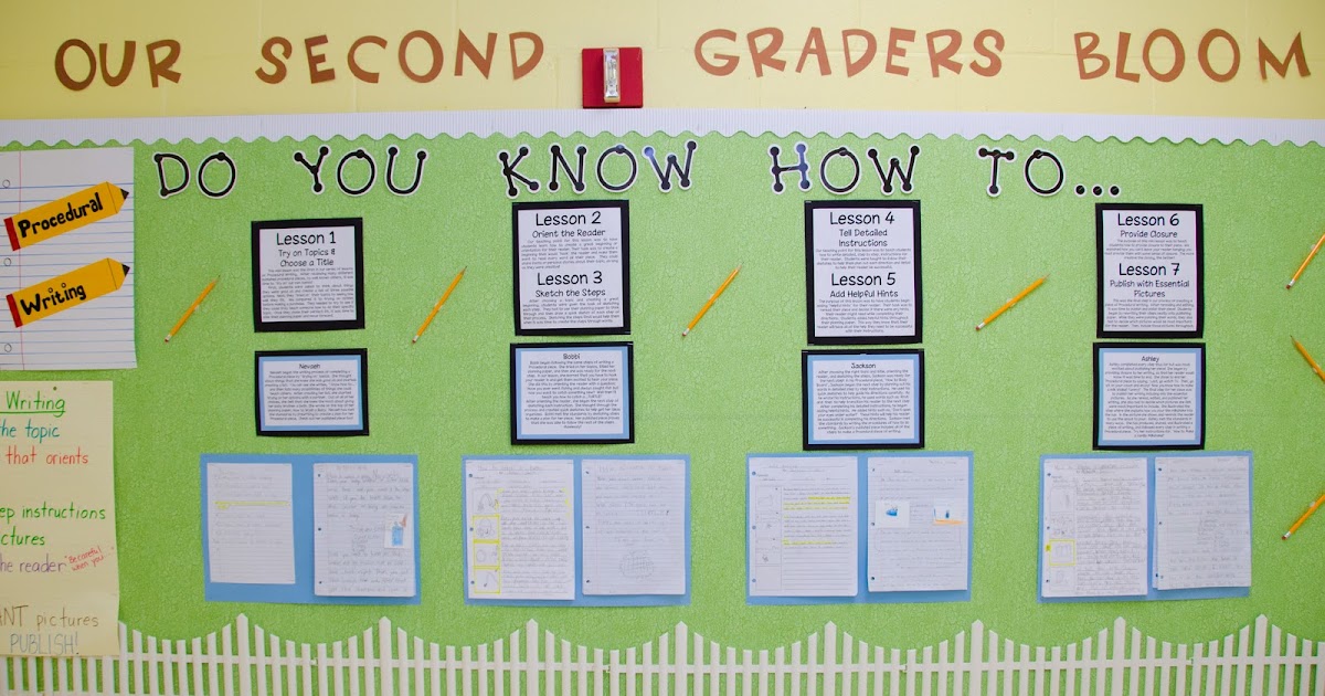Showcasing Student Success 2nd Grade Writing Bulletin Board