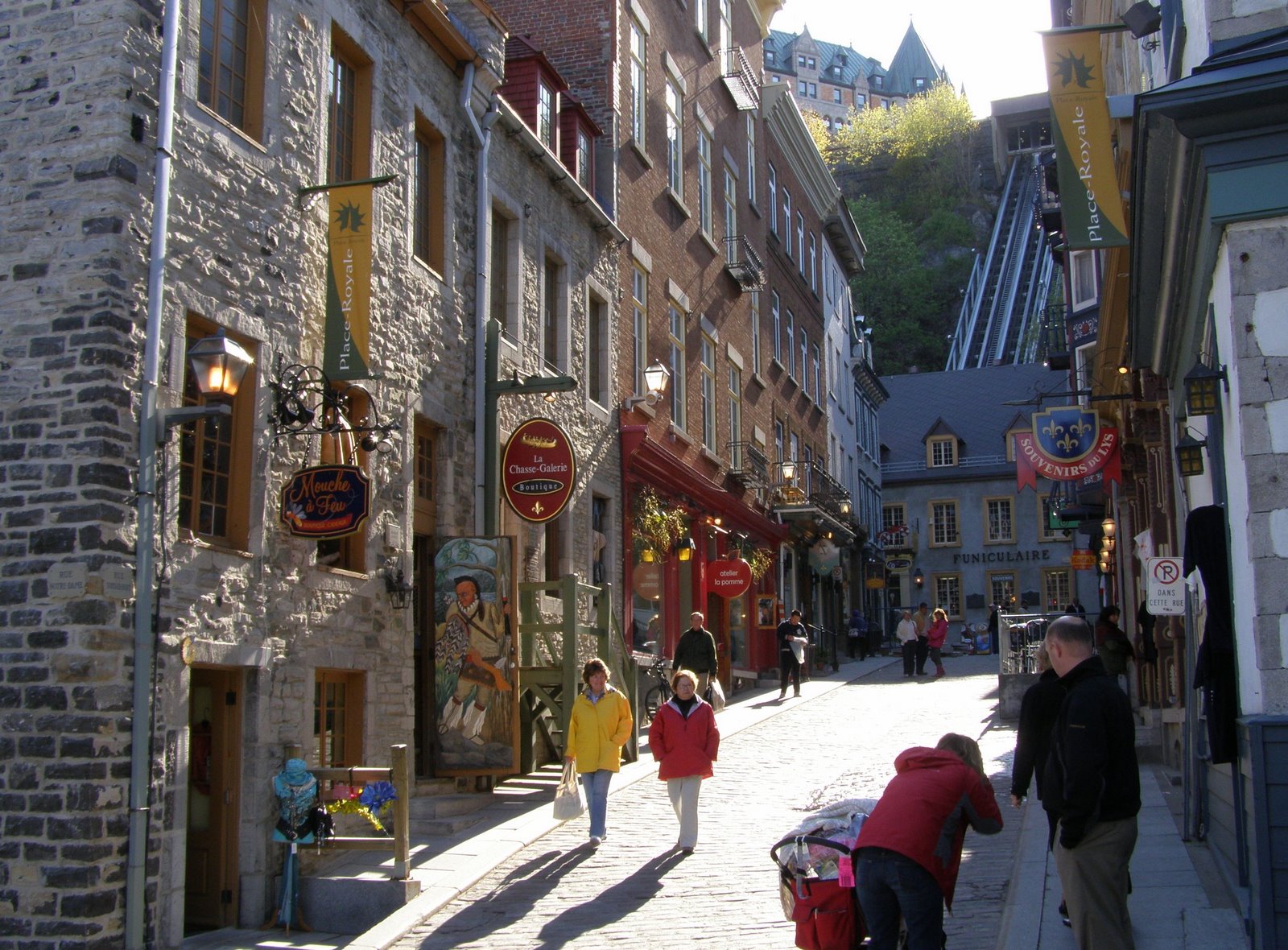 sous le fort, lower town, quebec city