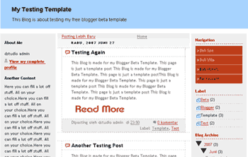 Free Blogger Template - Simple All Bali