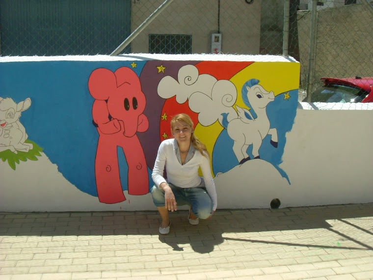 Mural de pintura infantil