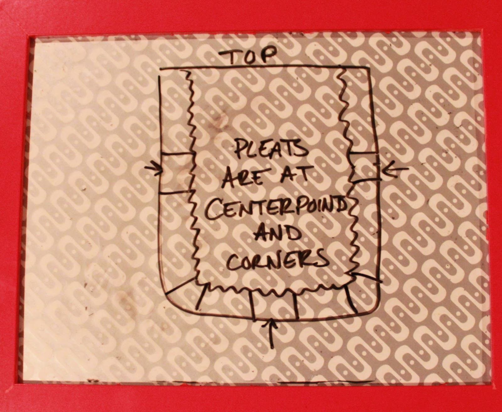 everywhere orange Revamped Bed Skirt Tutorial