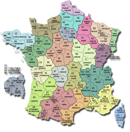 Les départements