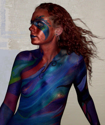 Abstract Design For Art Body Painting