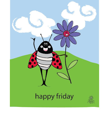 Friday greetings happy fifishead design & illustration: Happy Friday