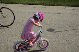 Elaine on her Princess Bike