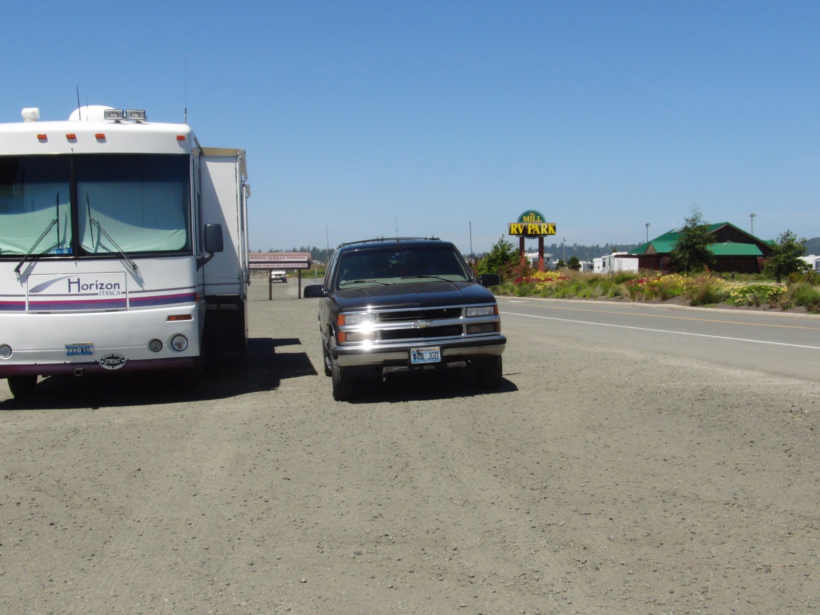 RV along the Oregon Coast Mill Casino & RV Park, Coos Bay, OR