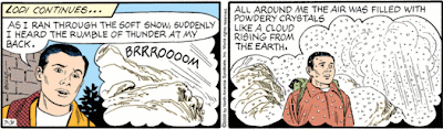 It sounded like a giant broom...