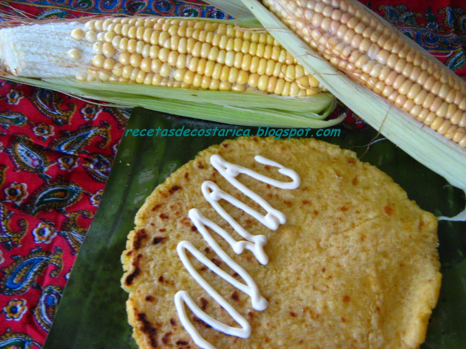 Cocina Costarricense tortillas de queso