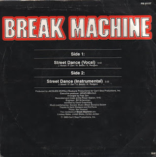 Break Machine - Street Dance (1983) 45RPM SINGLE X+Cover