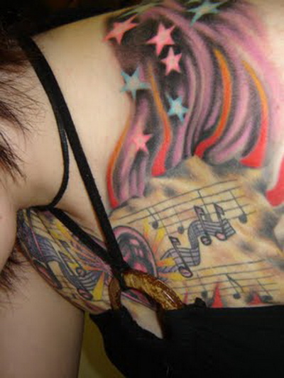wright place tattoo full body tattoos gallery. Tattoo music notes