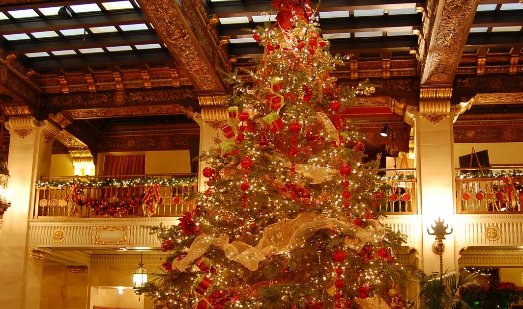 The Davenport Hotel and Tower Christmas Tree Elegance Returns To The