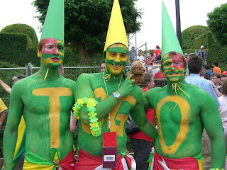 Togo body paint at World Cup