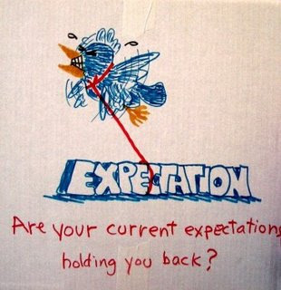 without expectations,
