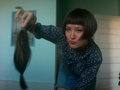 chopping hair