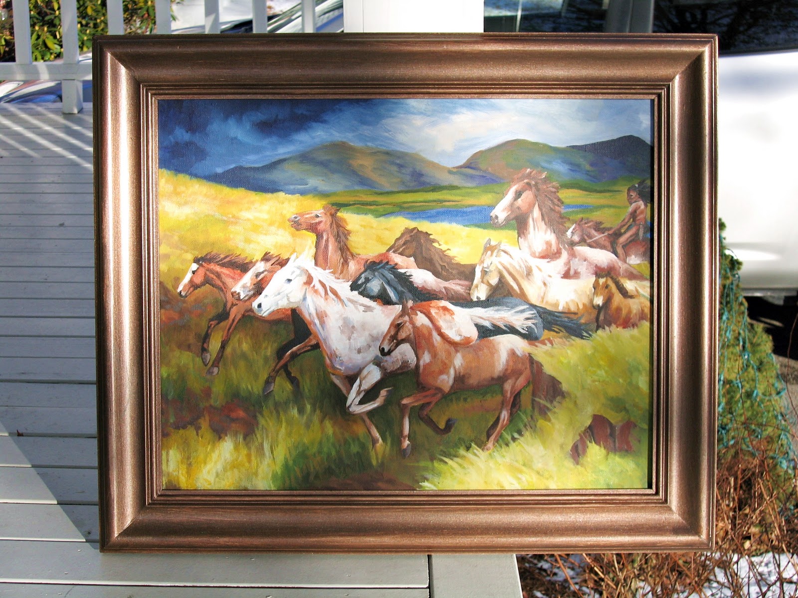 Ryan S Art Blog My Old Western Oil Painting
