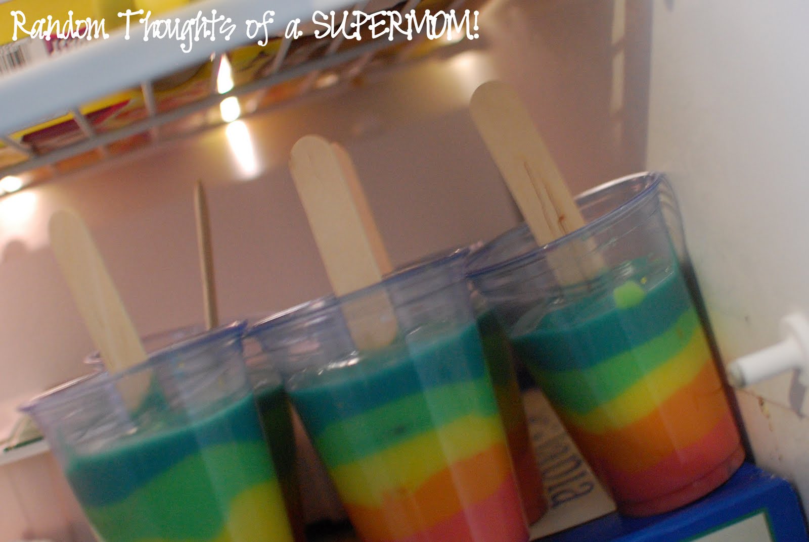 Secrets of a Super Mommy Rainbow Pudding Pops!