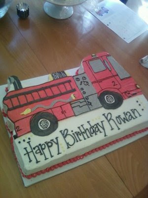 Birthday Fire Truck cake.