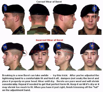 black army beret