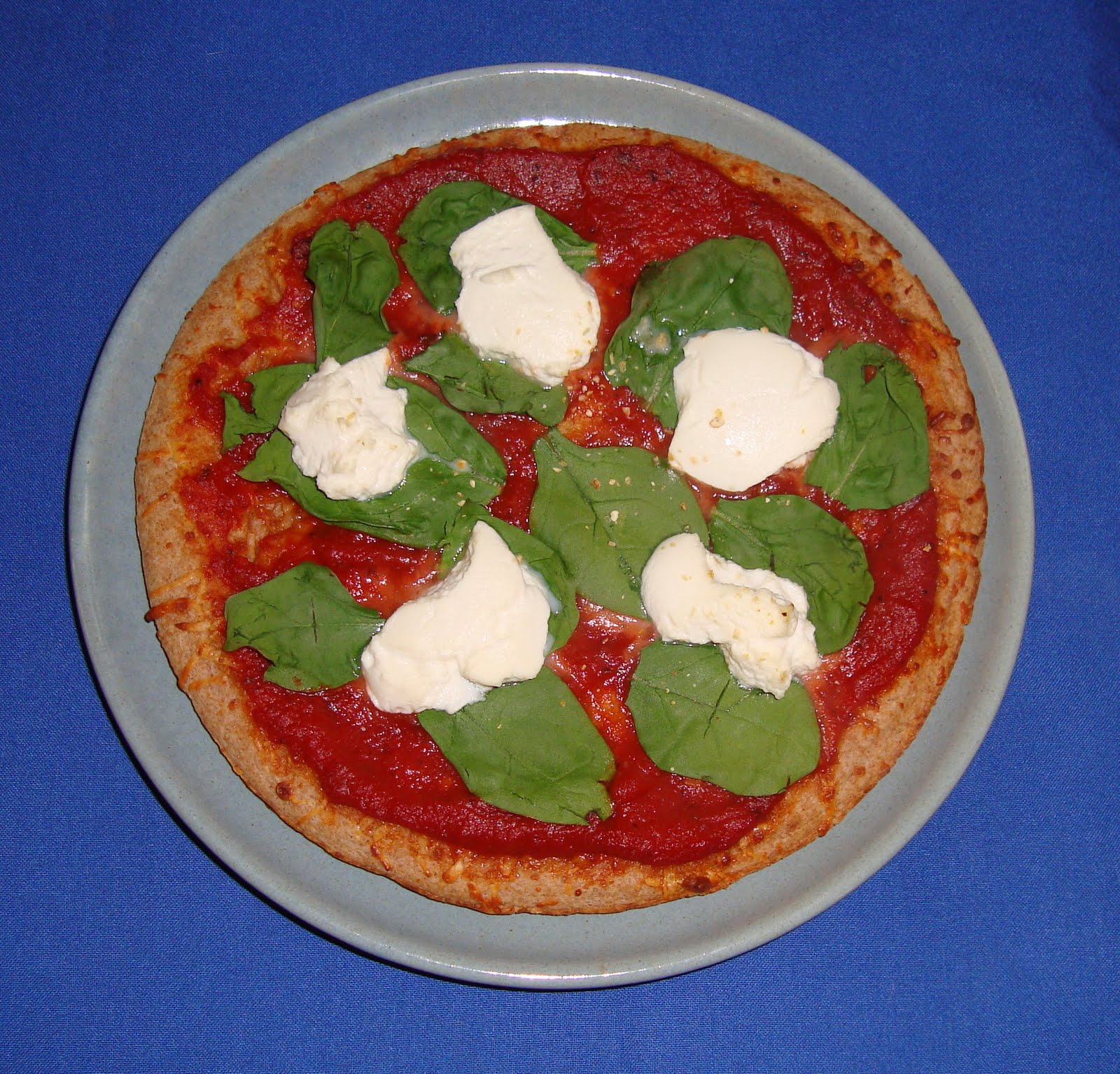 Pizza Pizzazz Spinach and Ricotta Cheese Pizza Recipe