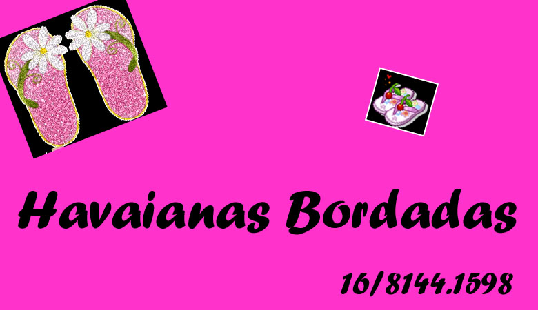 Havaianas Bordadas