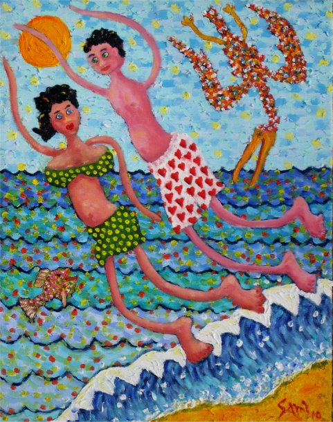 Hearts and Romance: On The Beach