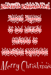 Promoção Natal Recheado Cherrie Cosmetics