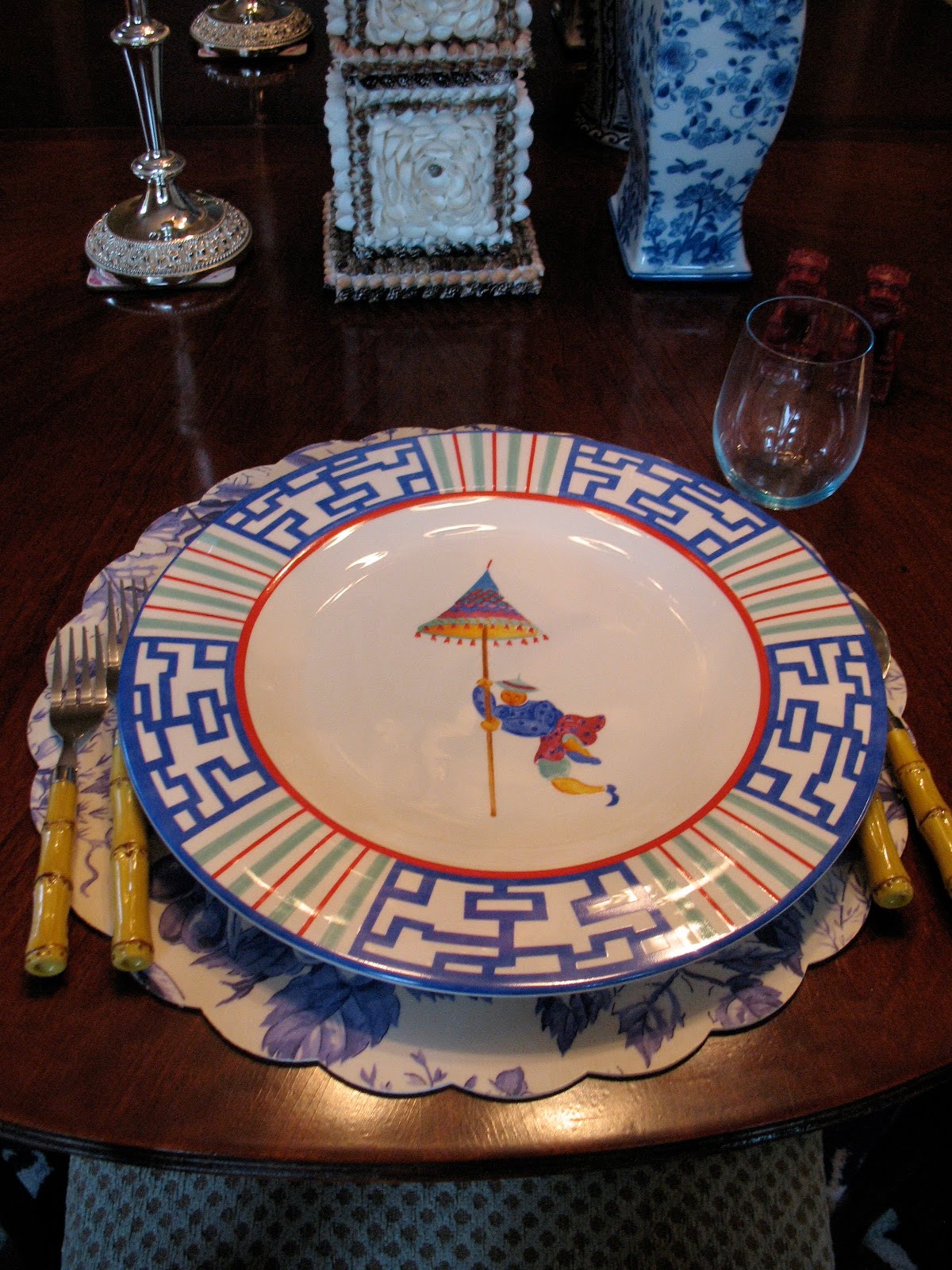 Chinoiserie Chic Red, White, and Blue Chinoiserie