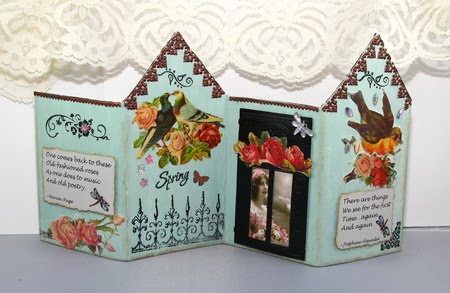 Backside of House fold up card