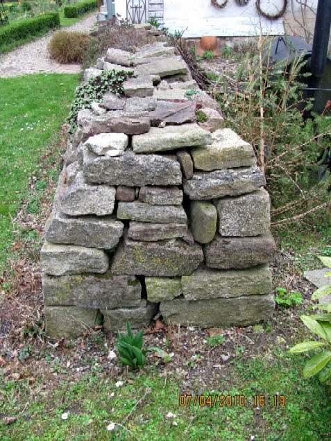 Garten Anders Geschichtete Natursteinmauer Ohne Einsturzgefahr