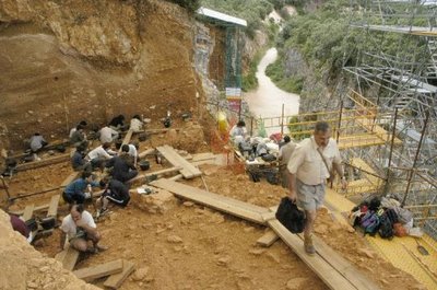 Excavación en Atapuerca