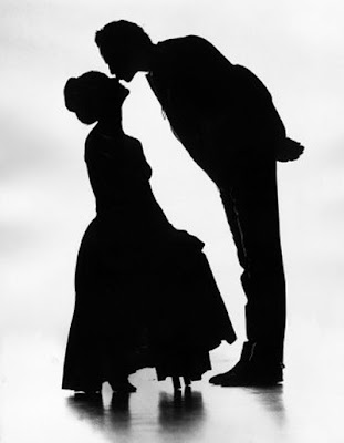 black and white kissing photos