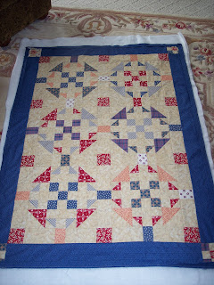 Little Boy's First Quilt, star quilt pattern