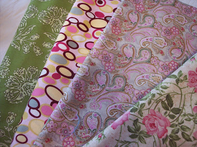 Pink quilt fabric made into pillows