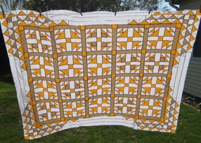 Two Color Quilt - Yellows and White