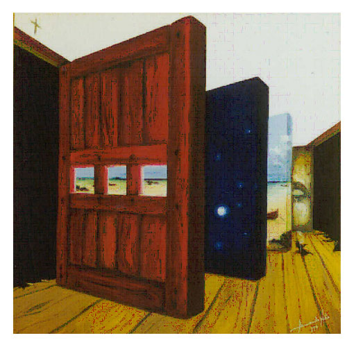 Portas Abertas/Opened Doors_óleo s/ tela 80x80 cm