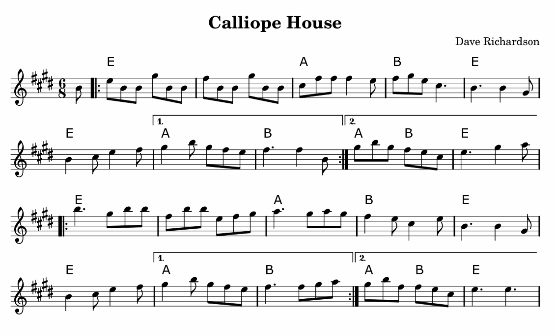 Fiddle Studio Calliope House Sheet Music