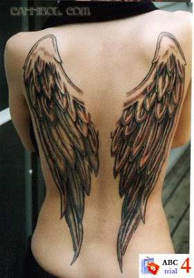 Beautiful Angel Wing Tattoos for Women