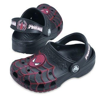 spiderman crocs size 9