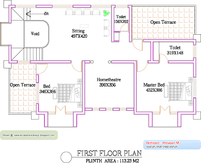  Home plan and elevation - 2800 Sq. Ft. - Kerala home design and floor