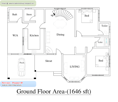 Home plan and elevation -2637 Sq. Ft