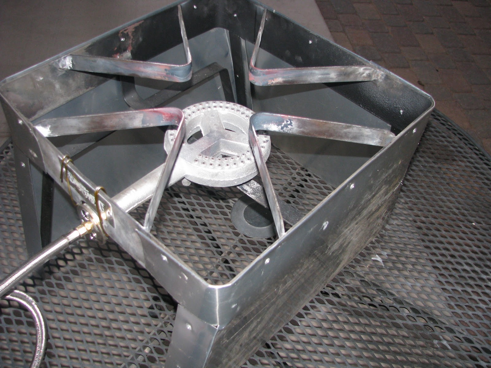 Broken Glass Brewery Burner Windguard build