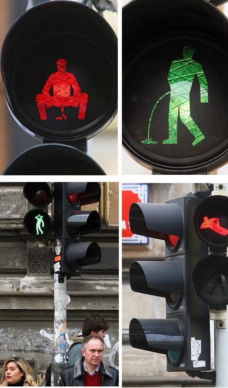 Gambar kreatif lampu lalu lintas