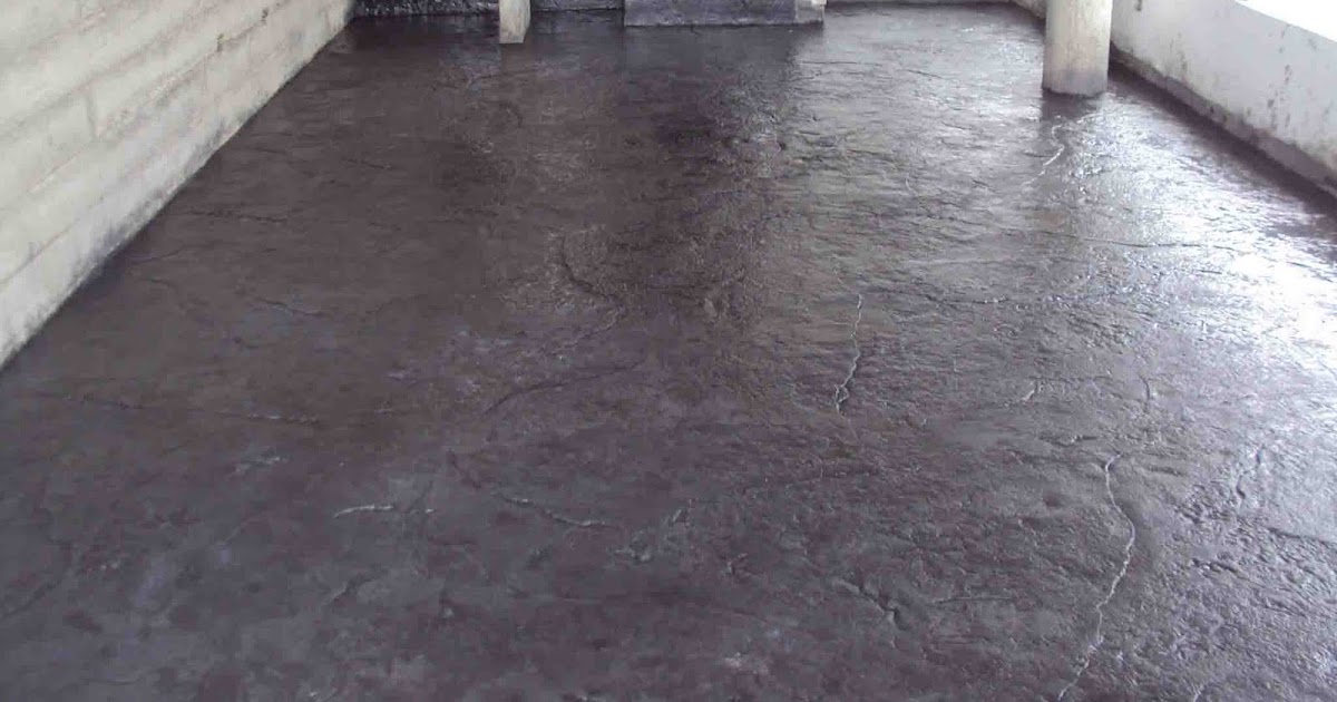 Concreto Estampado en Piedra Pizarra en Casa de Playa