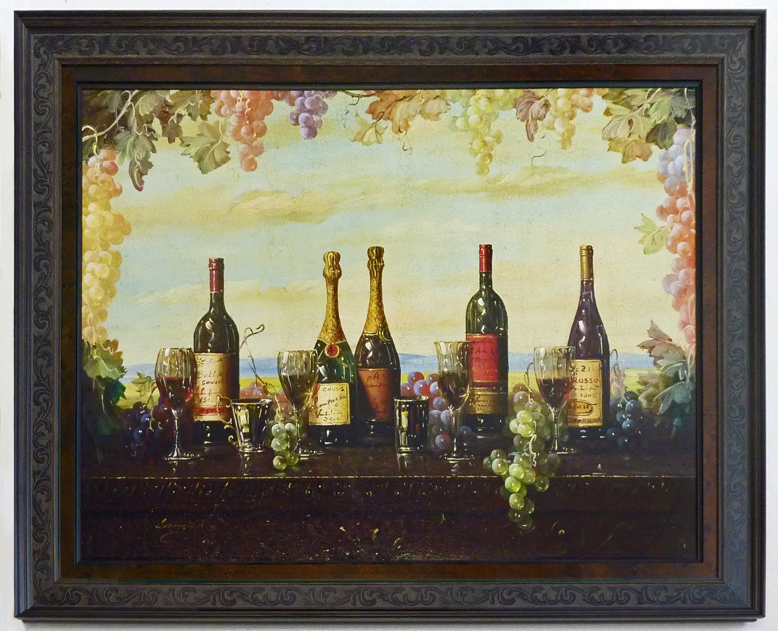 ArtFinders / LuxeArt Luzanquis' Wine Paintings